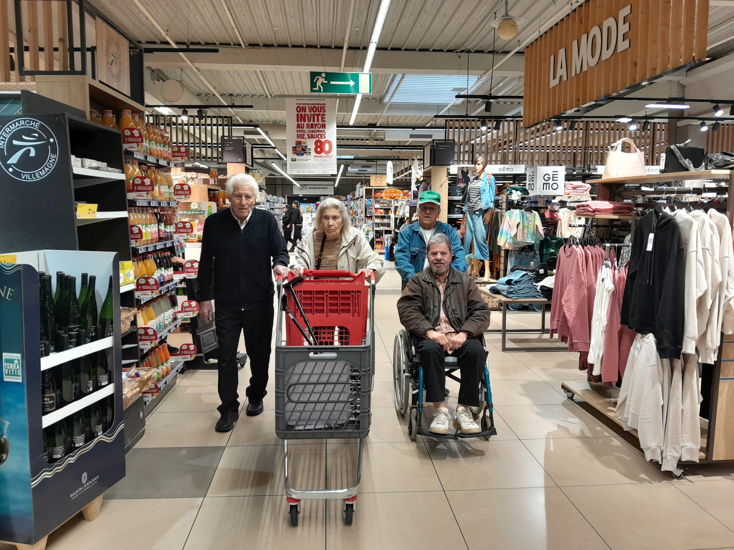 Sortie courses au supermarché